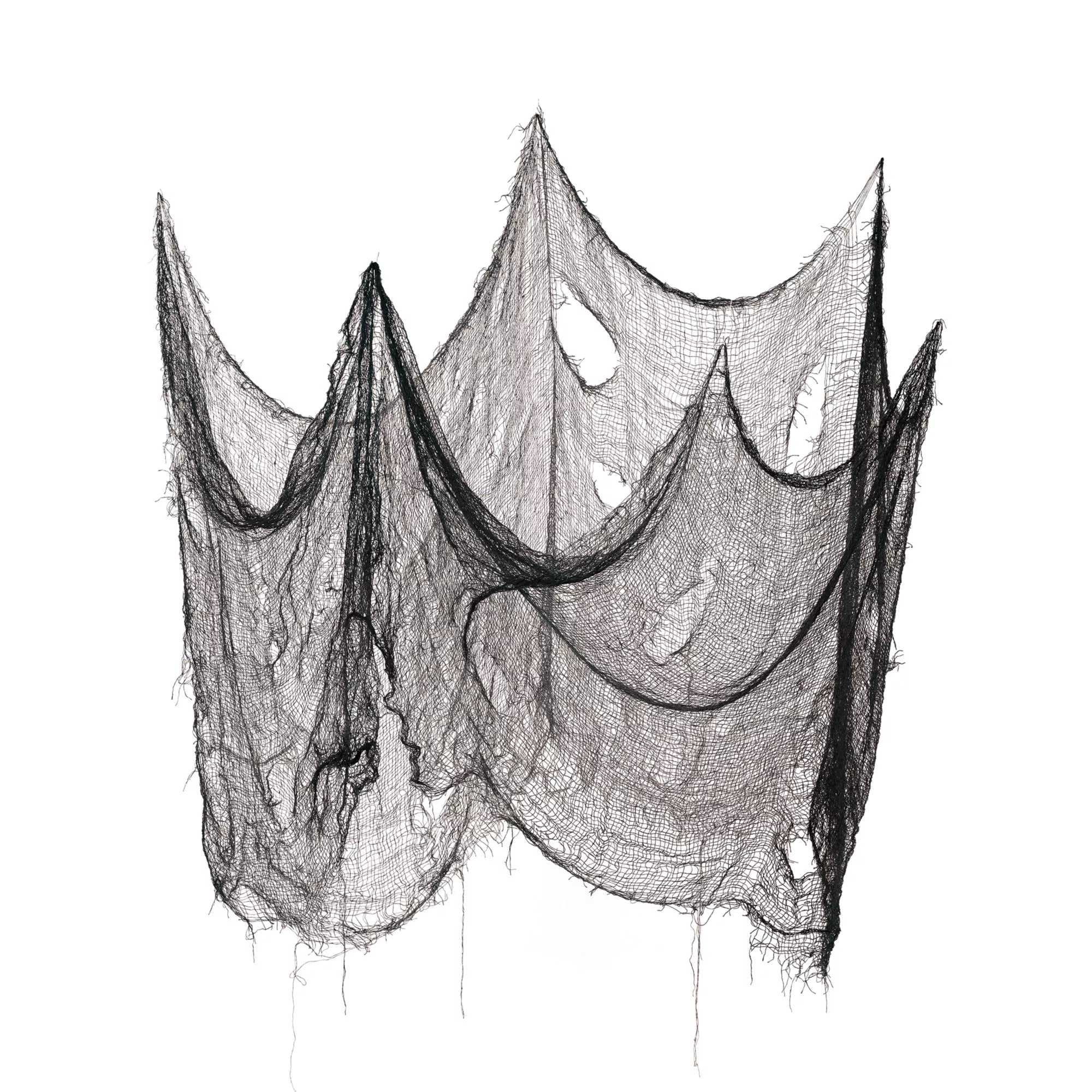 9.5 Ft Black Loose Weave Fabric
