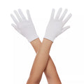 Kids White Short Gloves