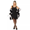 Adult Black Fancy Flapper Dress Costume
