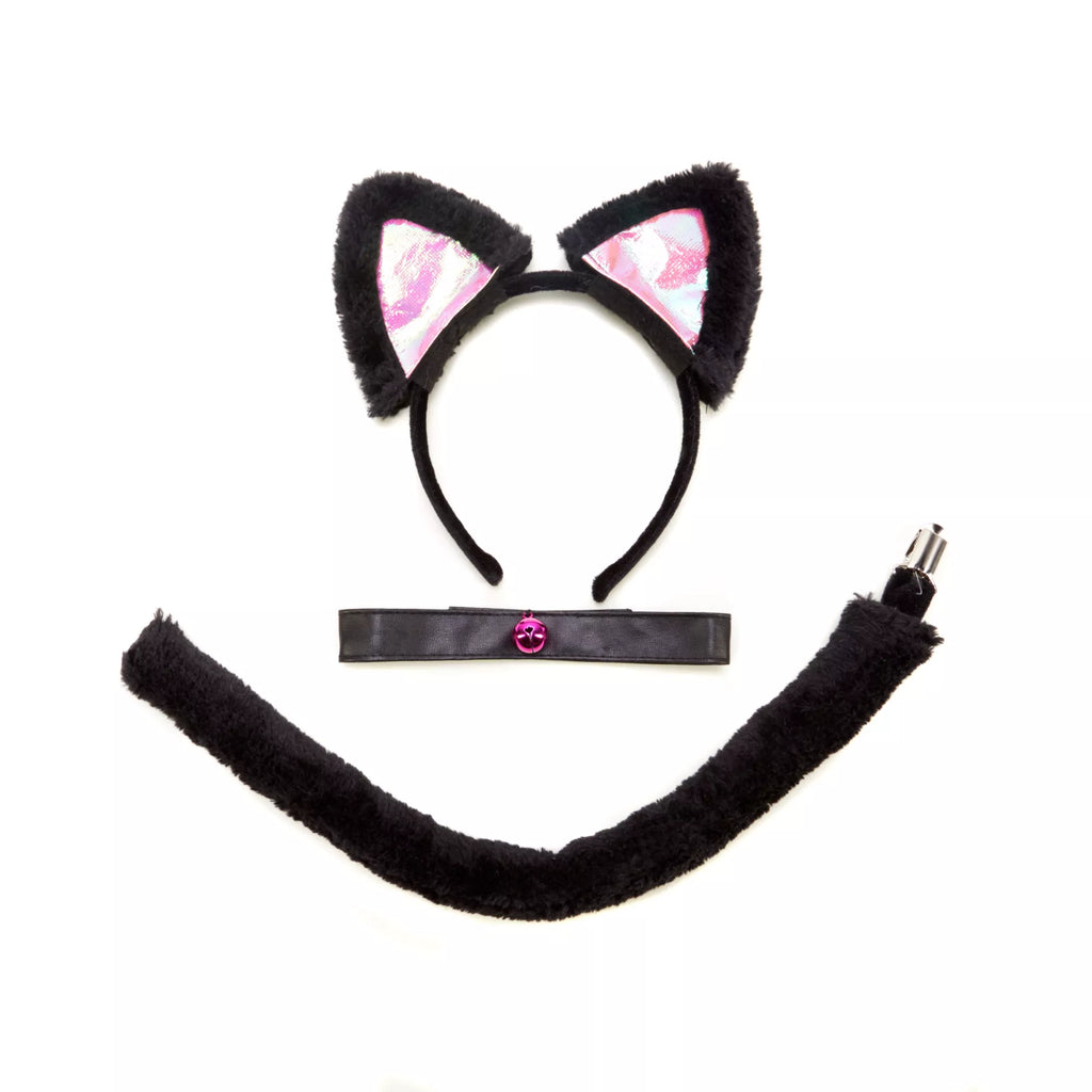 Black and Pink Cat Costume Kit
