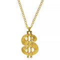 Gold Dollar Sign Necklace