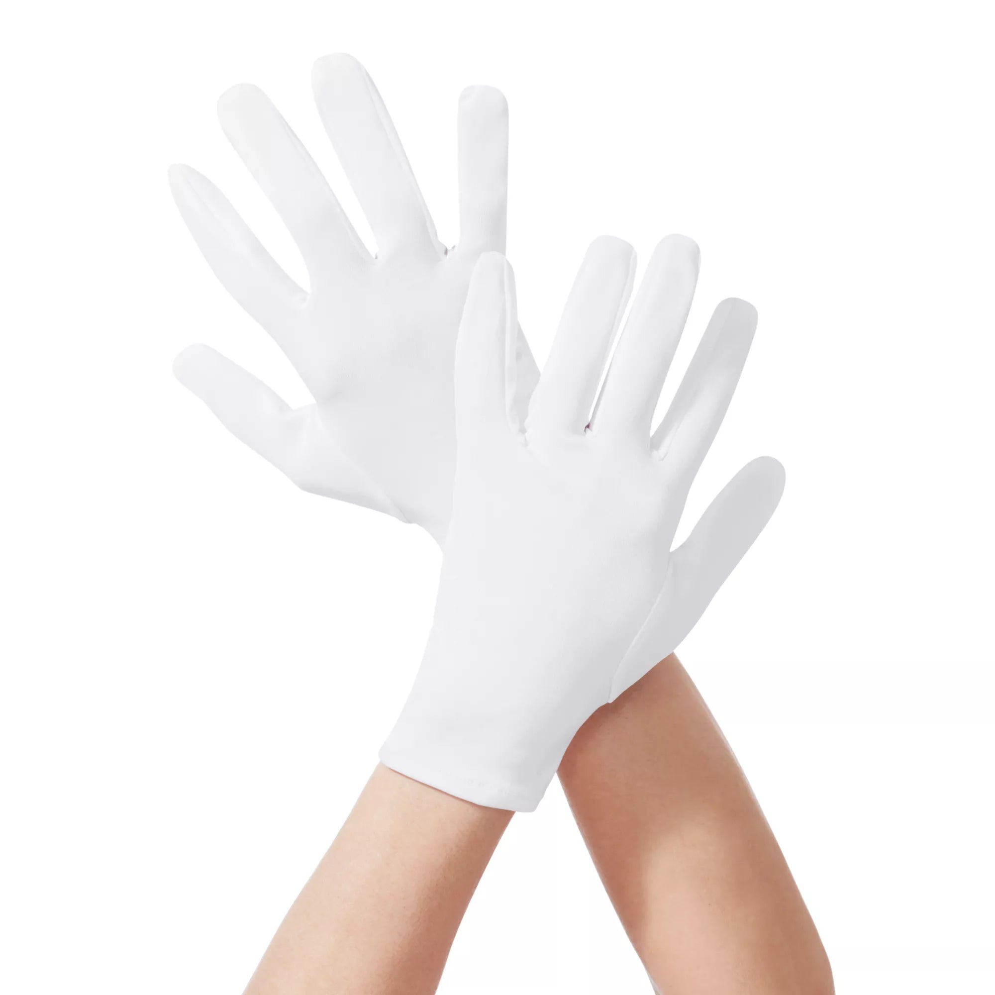 Short White Gloves