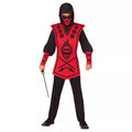 Kids Red Skull Ninja Costume