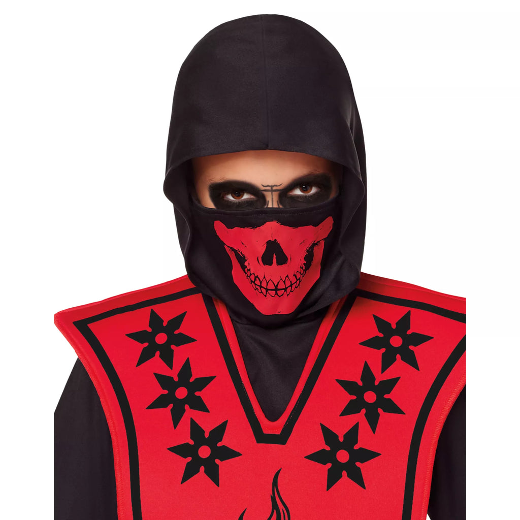 Kids Red Skull Ninja Costume