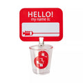 Nurse Badge with Shot Glass