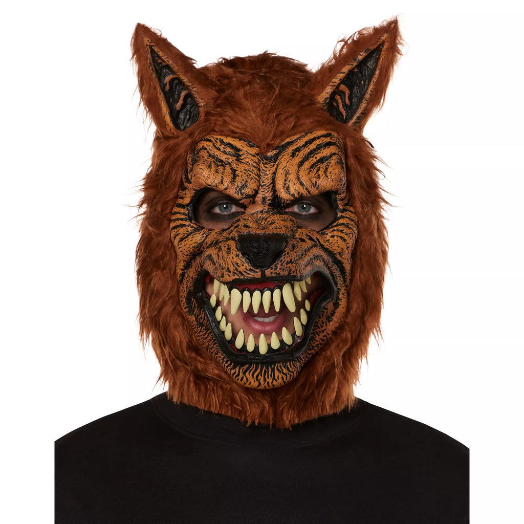 Animotion Brown Werewolf Full Mask
