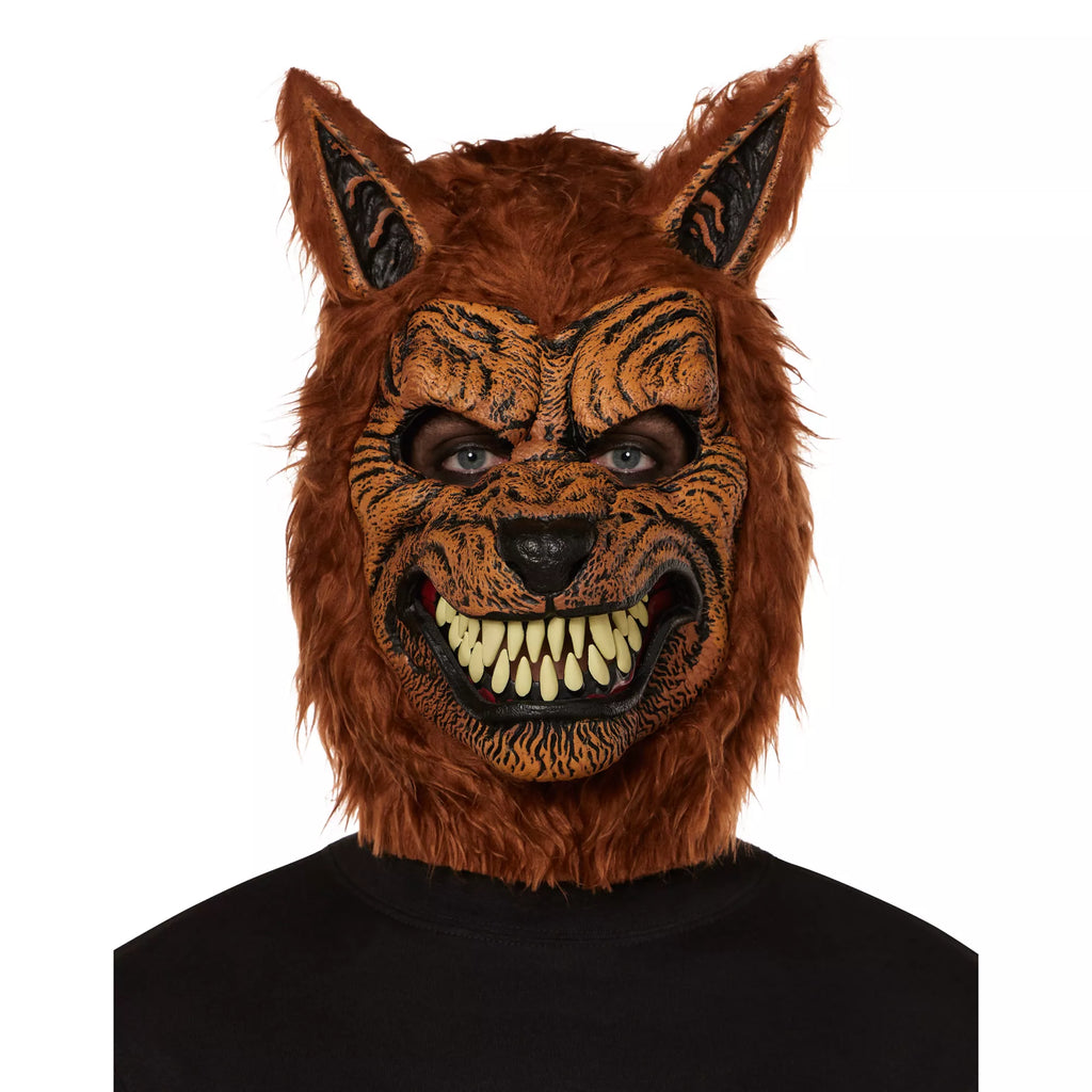 Animotion Brown Werewolf Full Mask