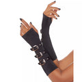 Black Buckled Arm Warmers