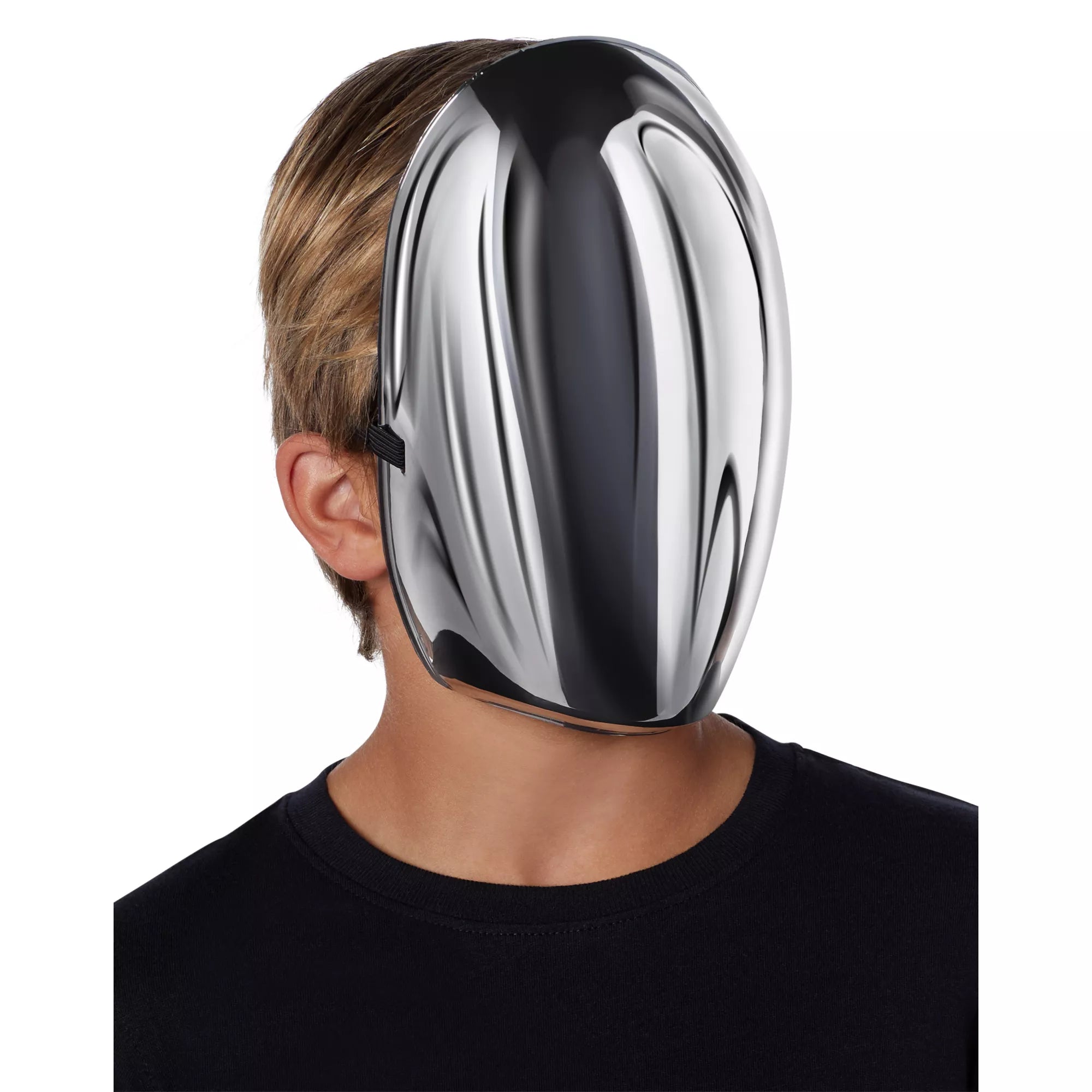 Chrome Faceless Half Mask
