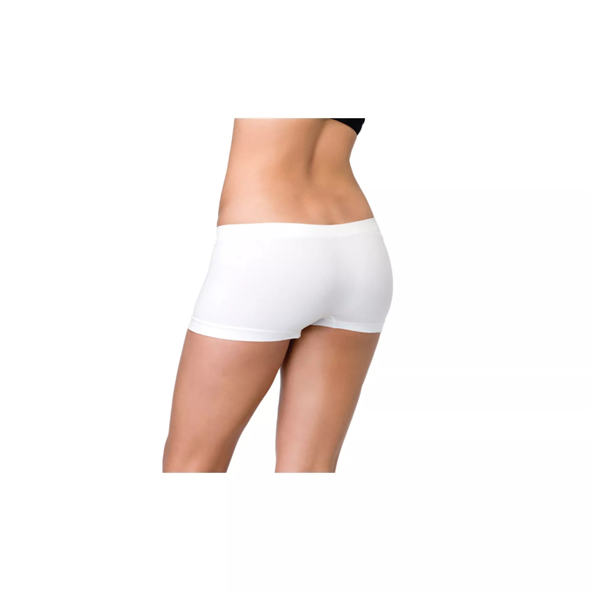 Seamless Boyshort Panties - White
