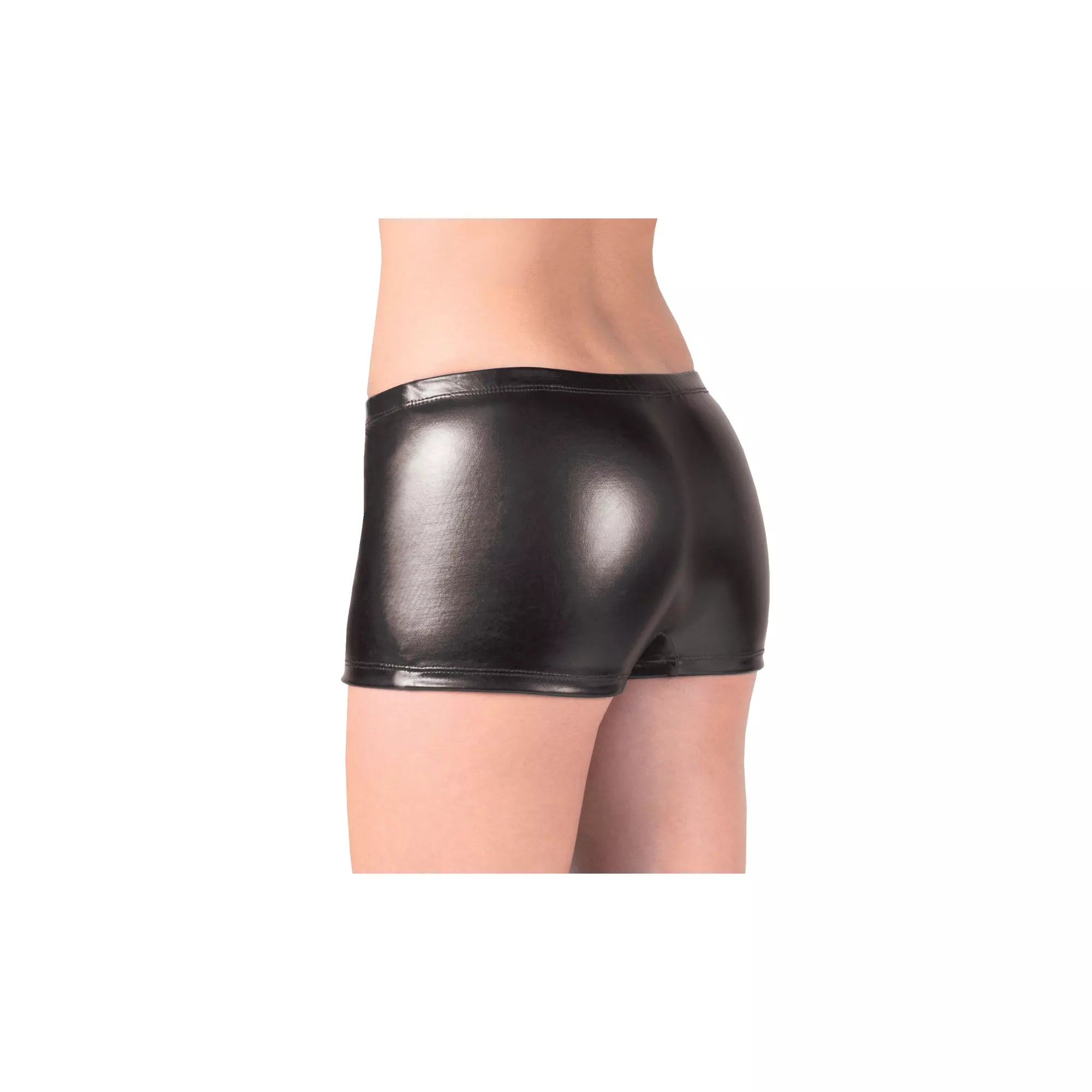 Metallic Boyshort Panties - Black