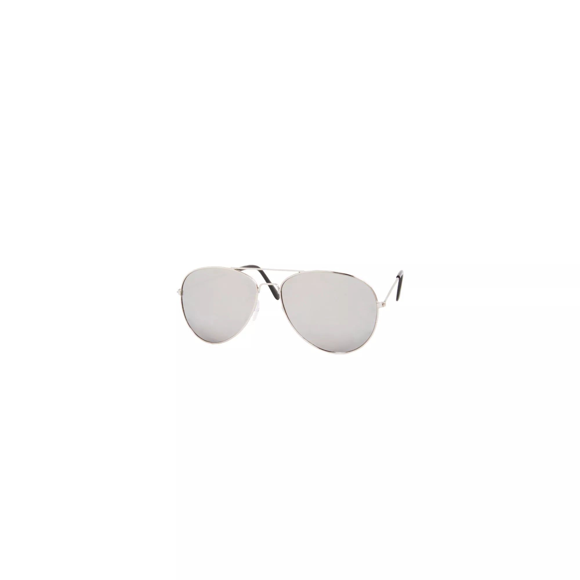 Silver Aviator Sunglasses