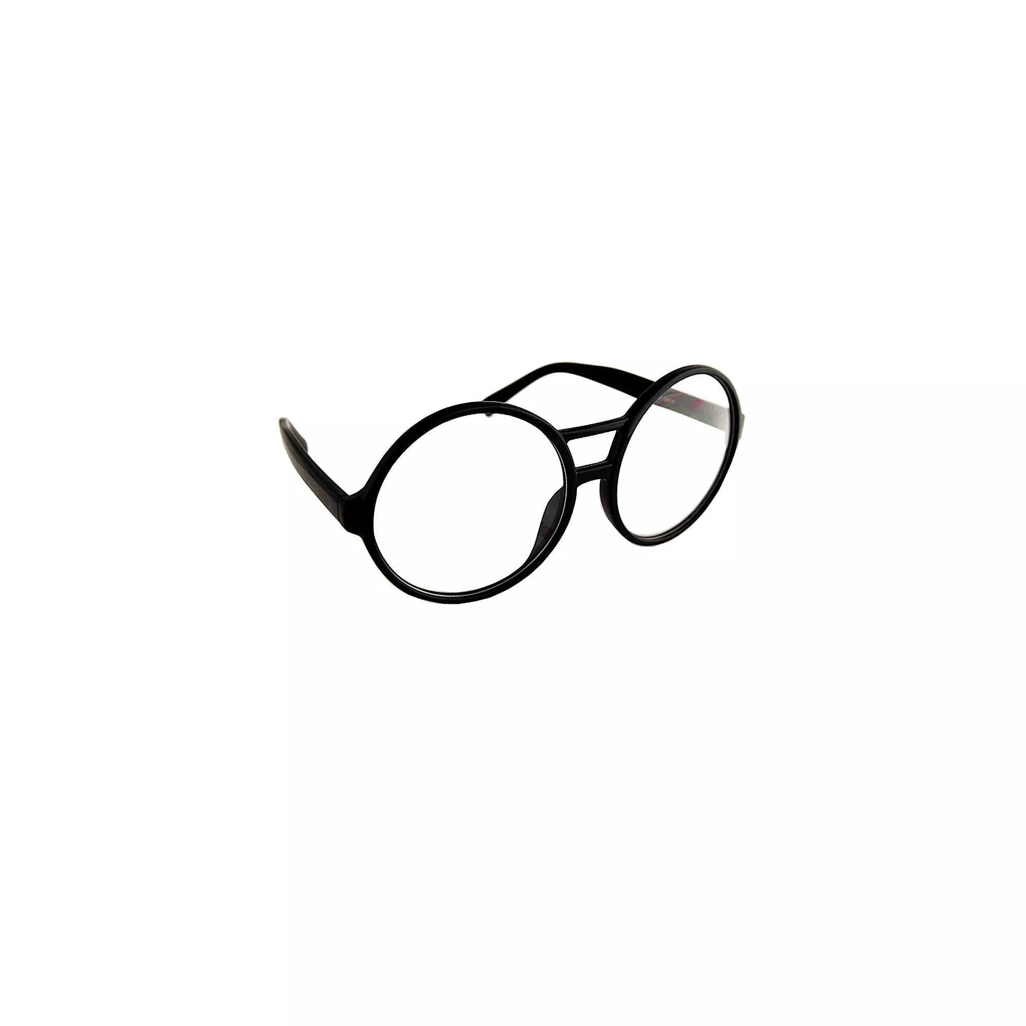 Black Round School Nerd Glasses