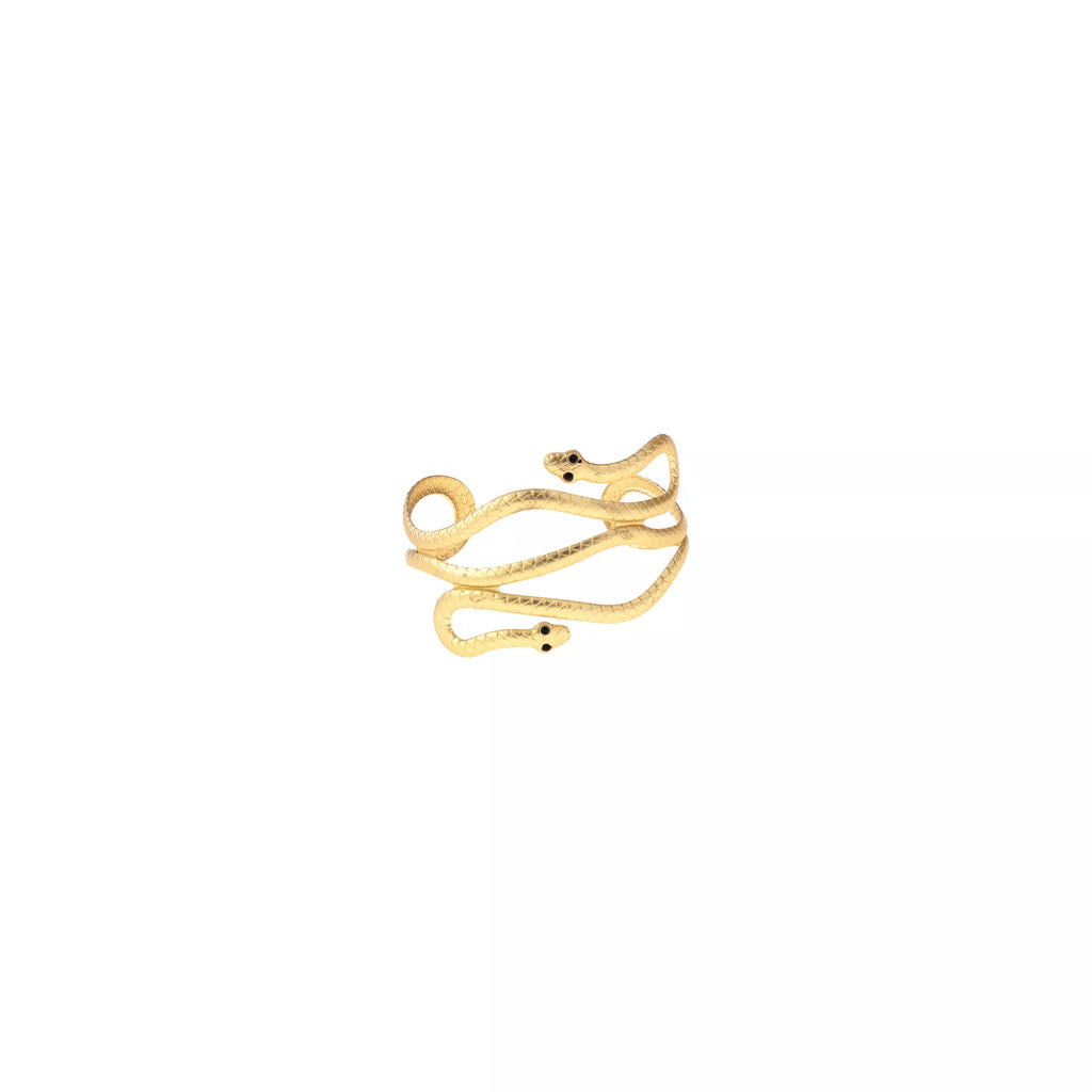 Goldtone Snake Cuff Bracelet