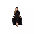 Kids Black Velvet Hooded Cape