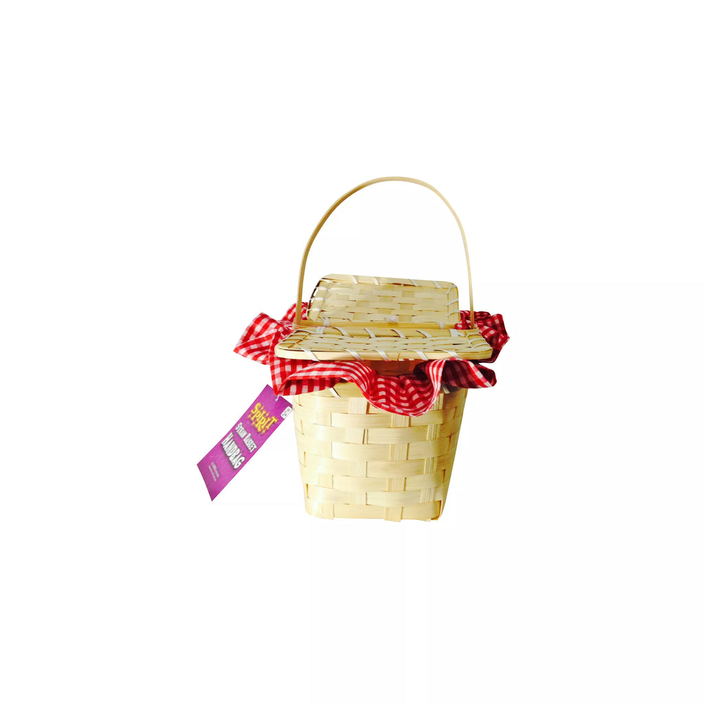 Red and White Gingham Basket