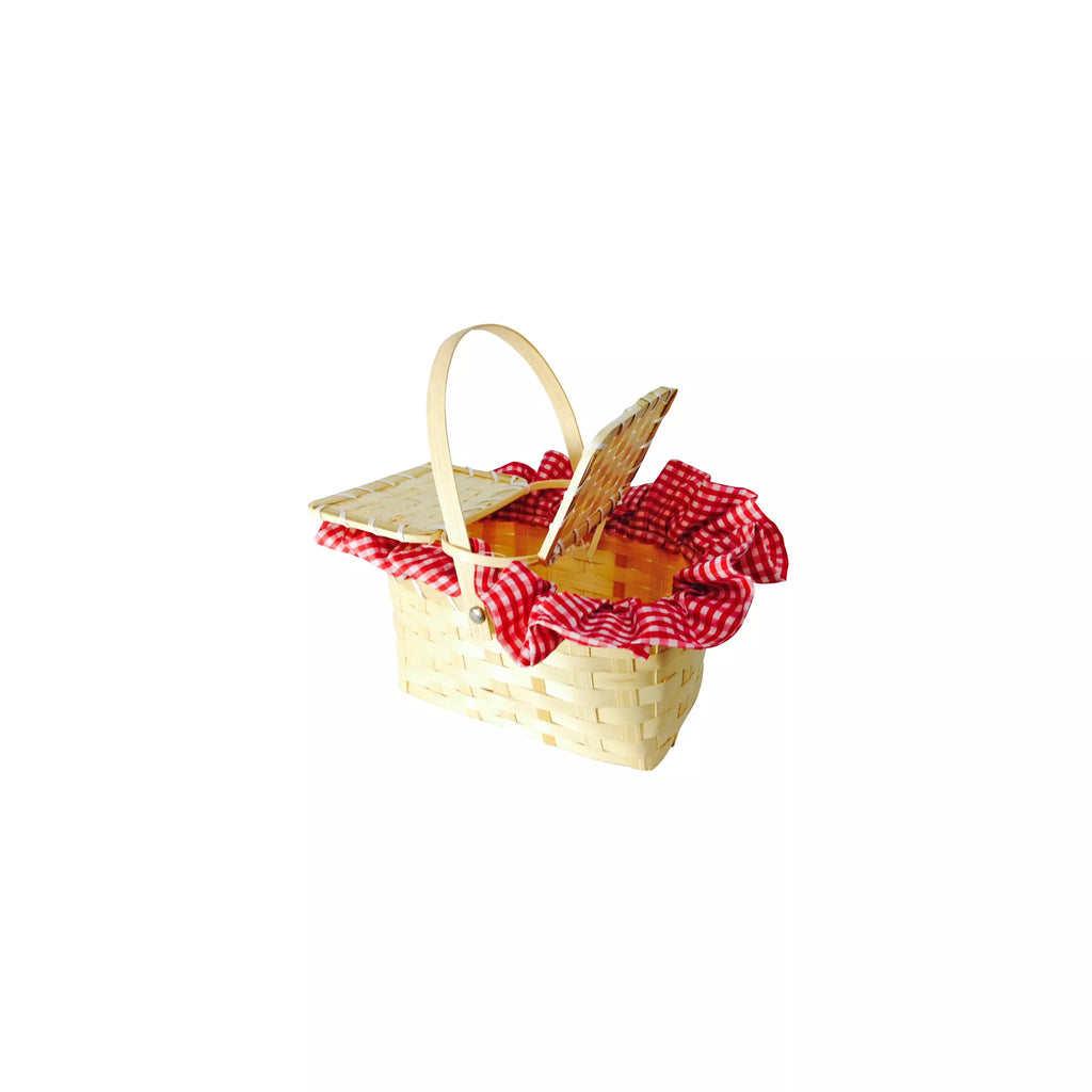 Red and White Gingham Basket