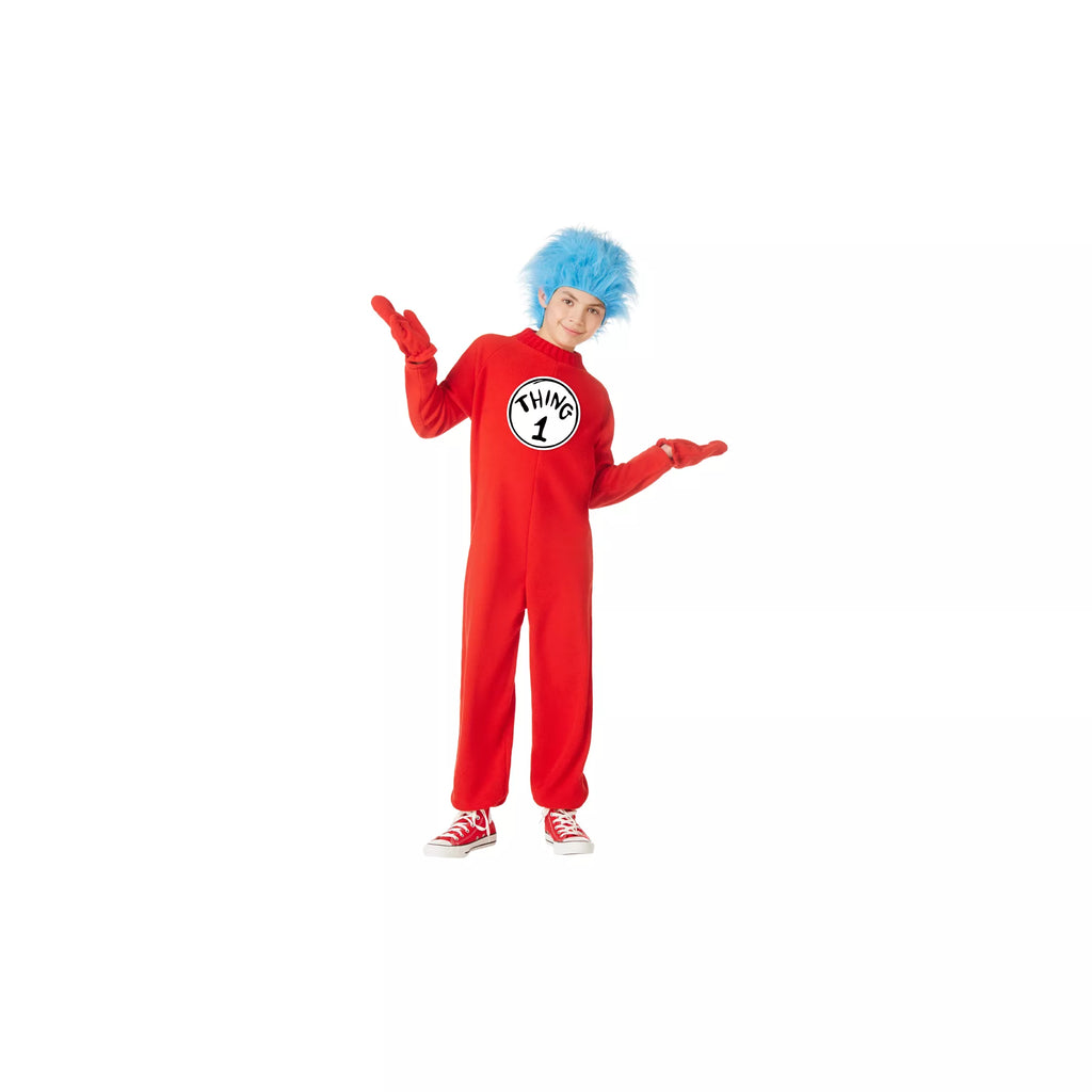 Kids  Thing 1 and Thing 2 One Piece Costume -  Dr. Seuss