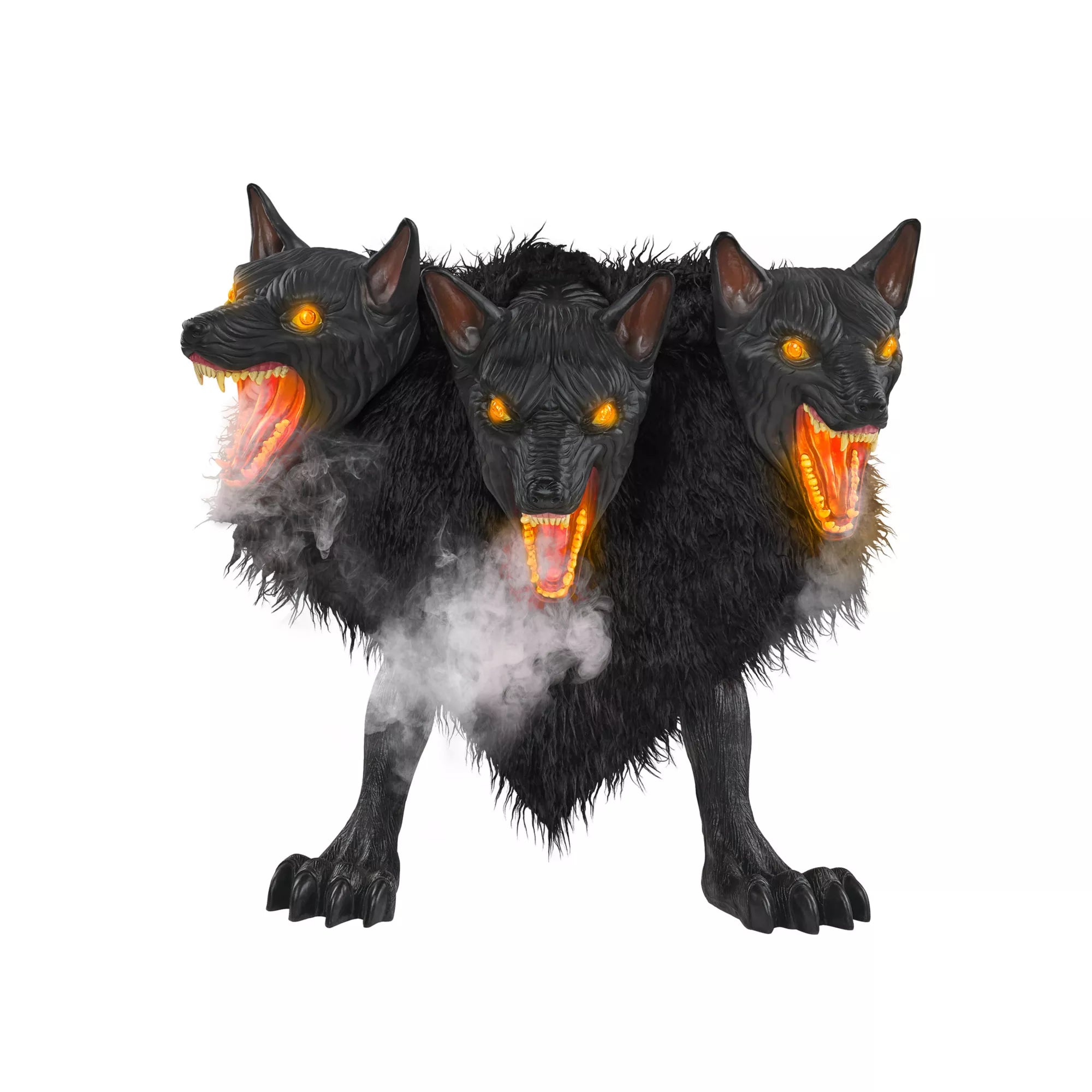 2 Ft 7 In Cerberus Three Headed Dog Animatronic