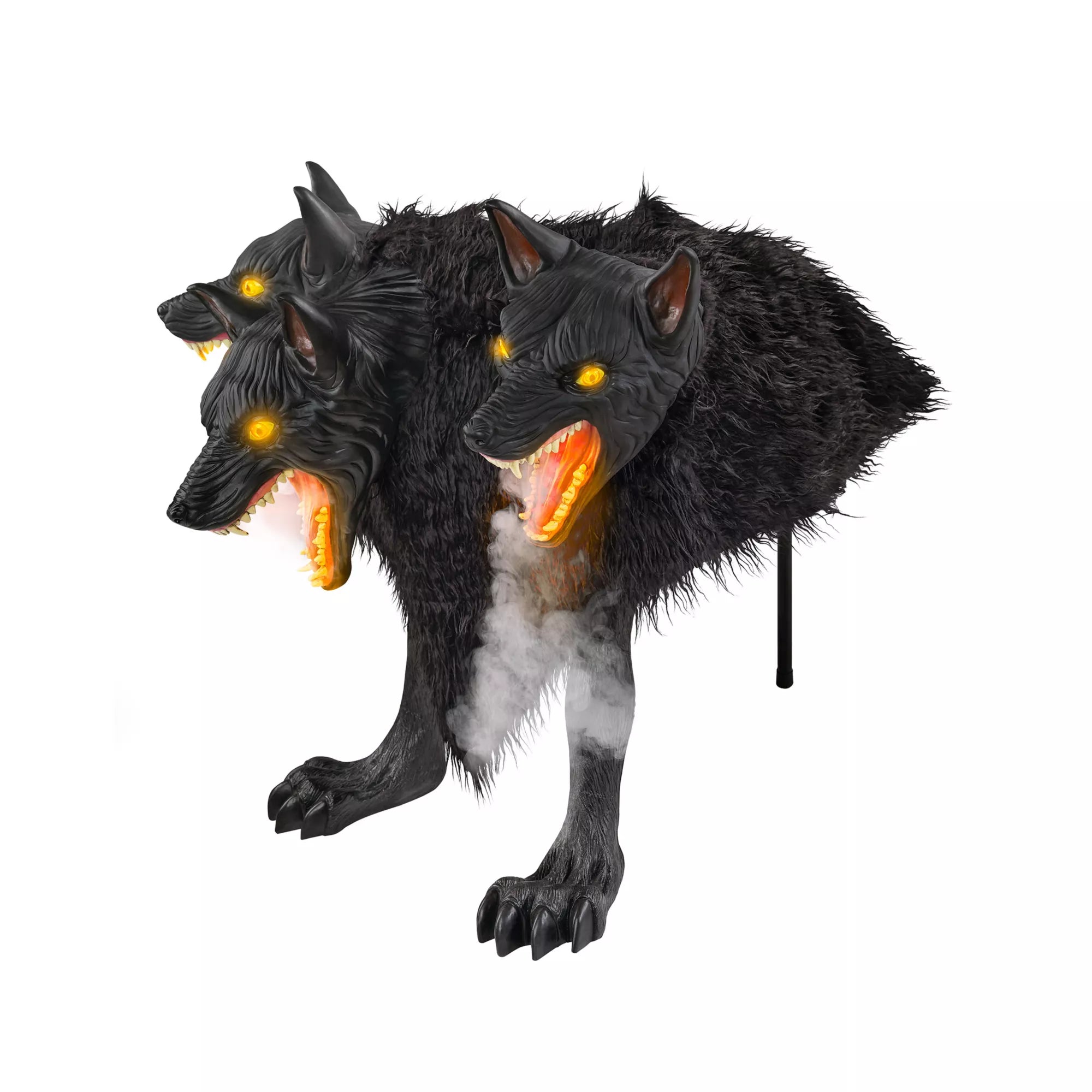 2 Ft 7 In Cerberus Three Headed Dog Animatronic