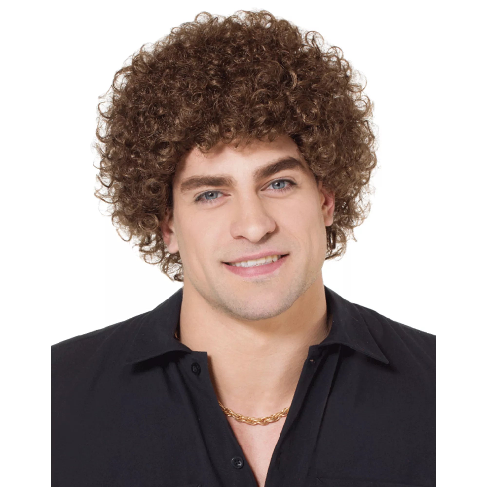 Brown Mini Curly Wig