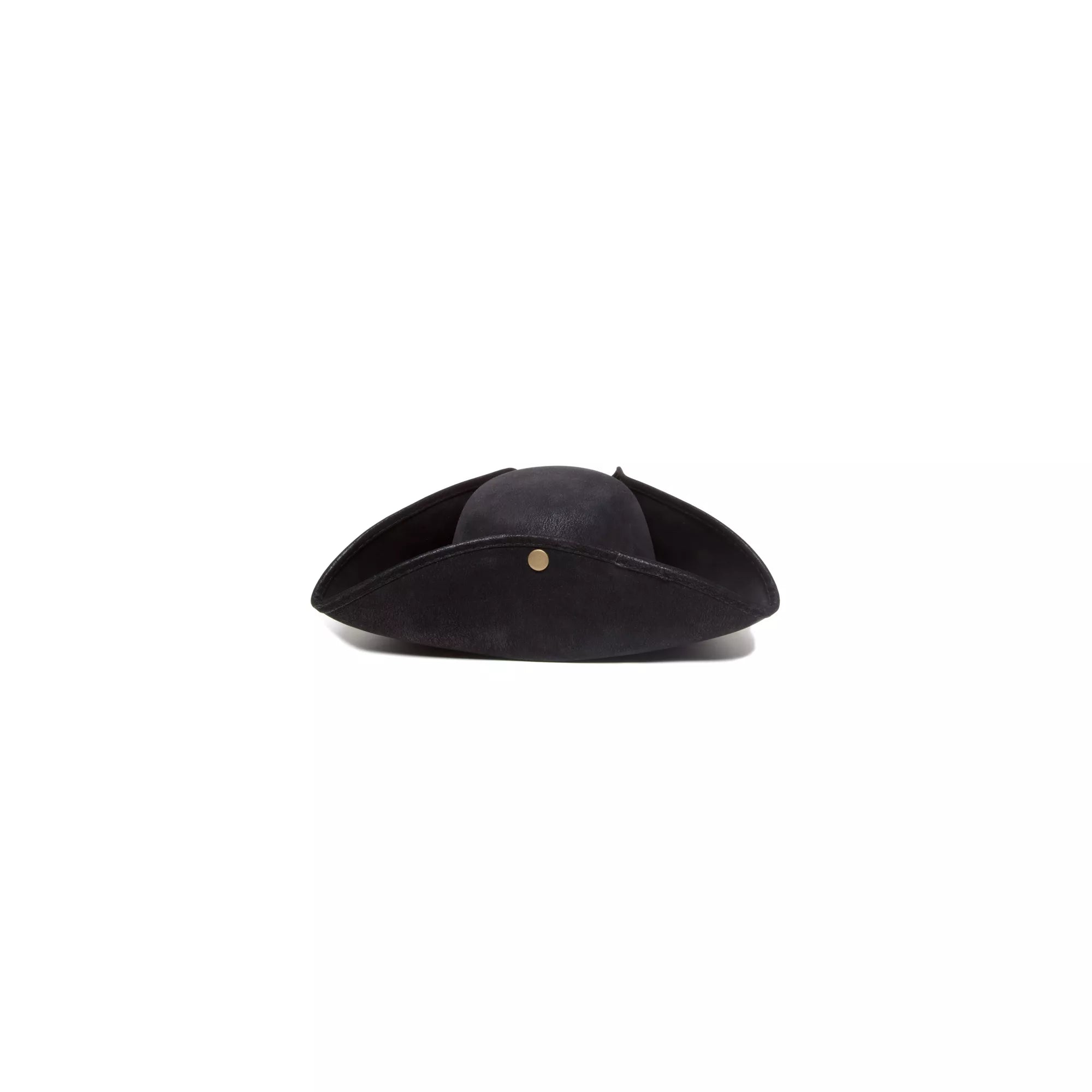 Black Tri Point Pirate Hat - Deluxe