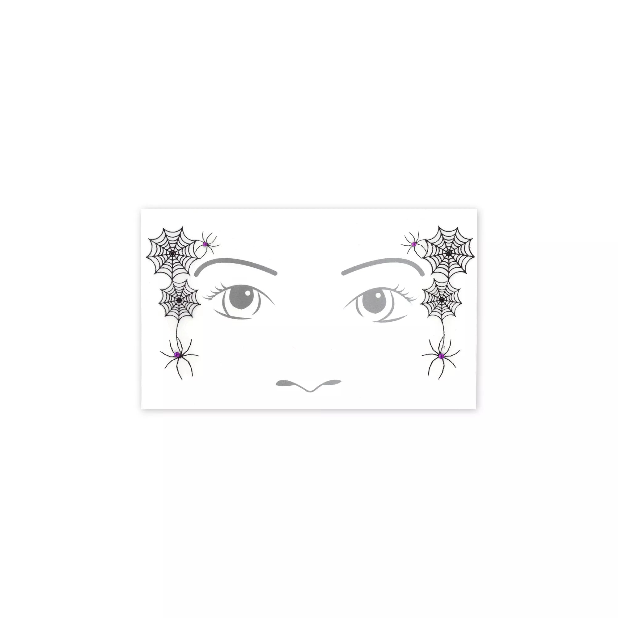Kids Witch Face Tattoo Decal