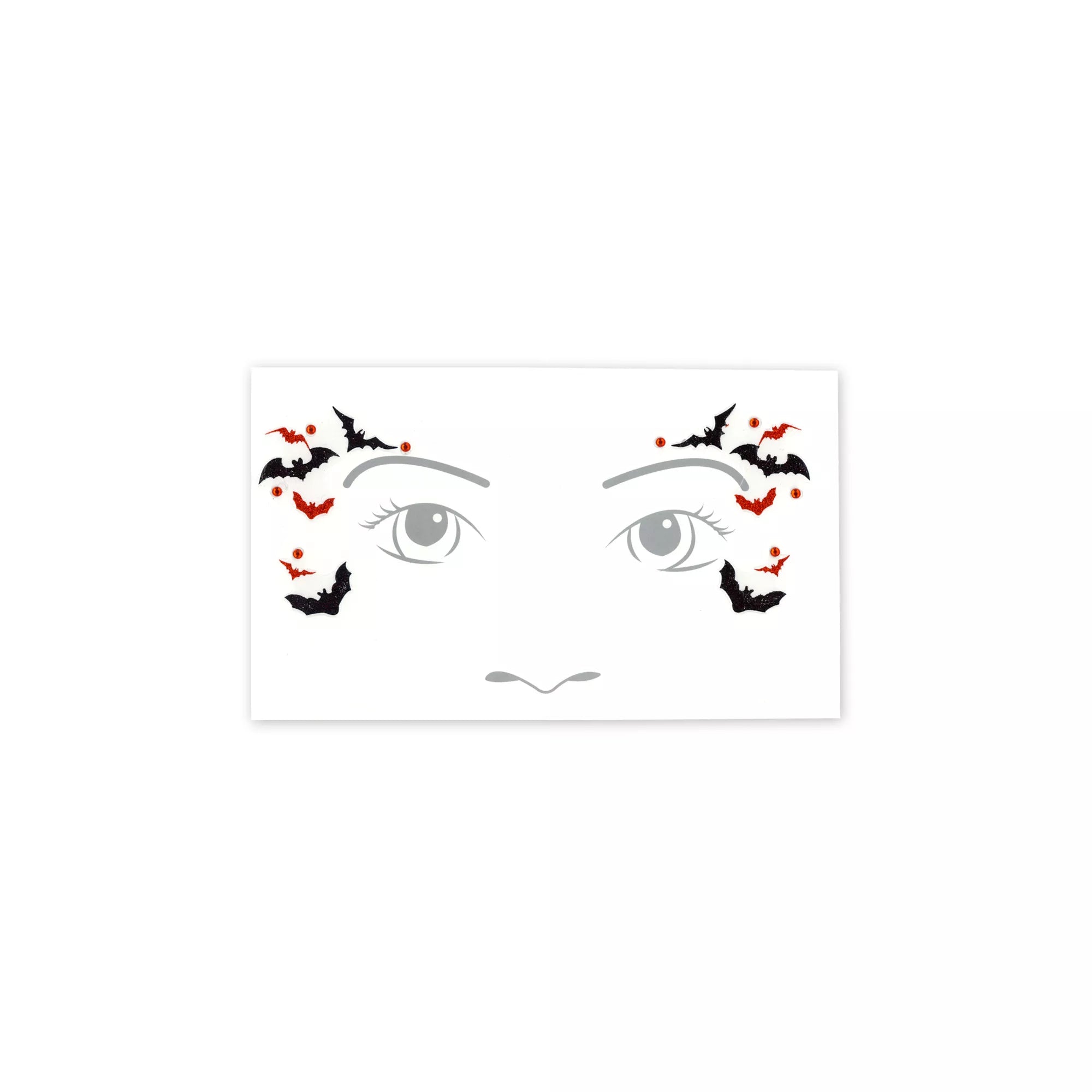 Kids Vampire Face Tattoo Decal