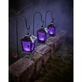 Purple LED Creepy Spider Lantern Pathway Markers - 4 Pack