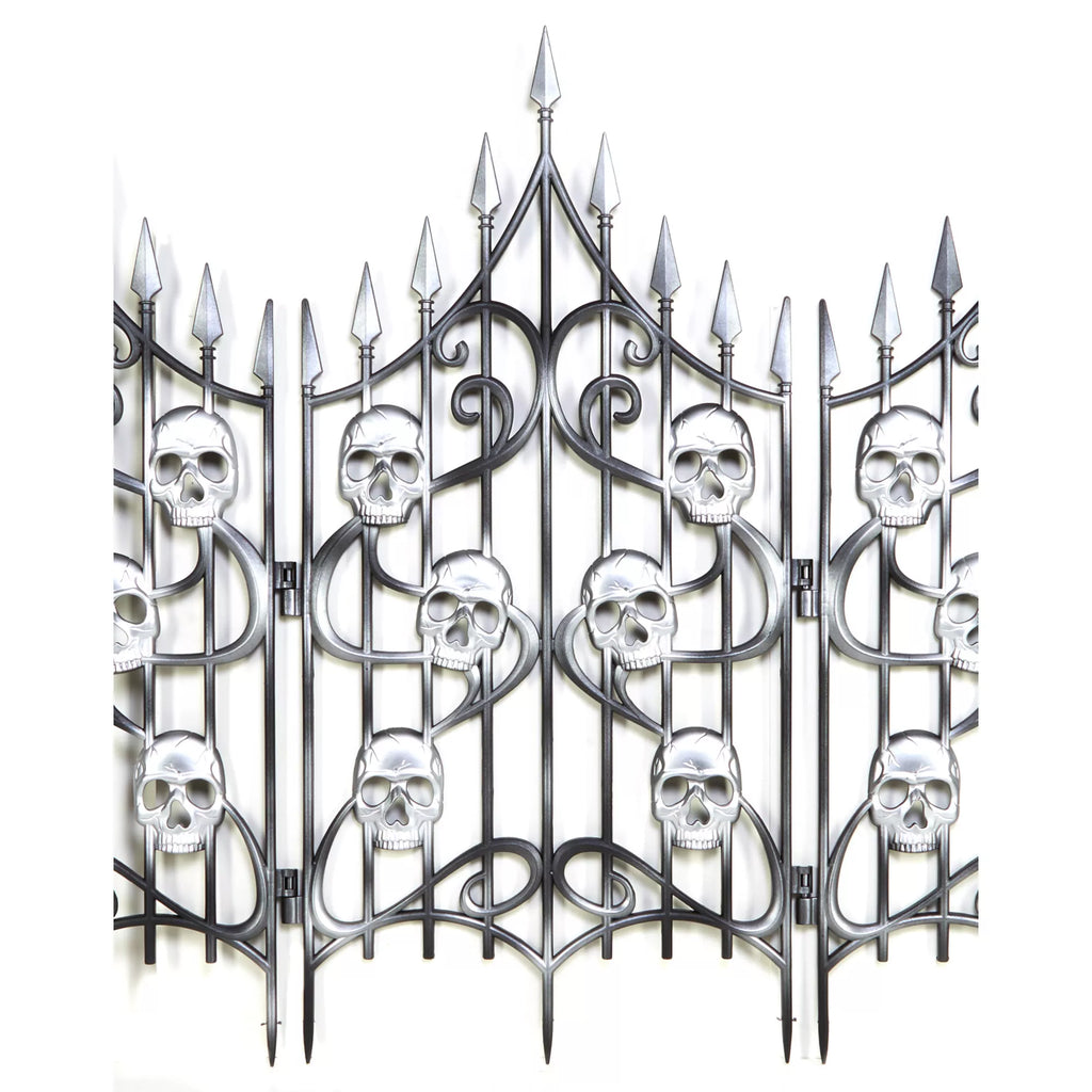 3 Ft Skull Swirl Fence