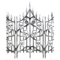 3 Ft Skull Swirl Fence