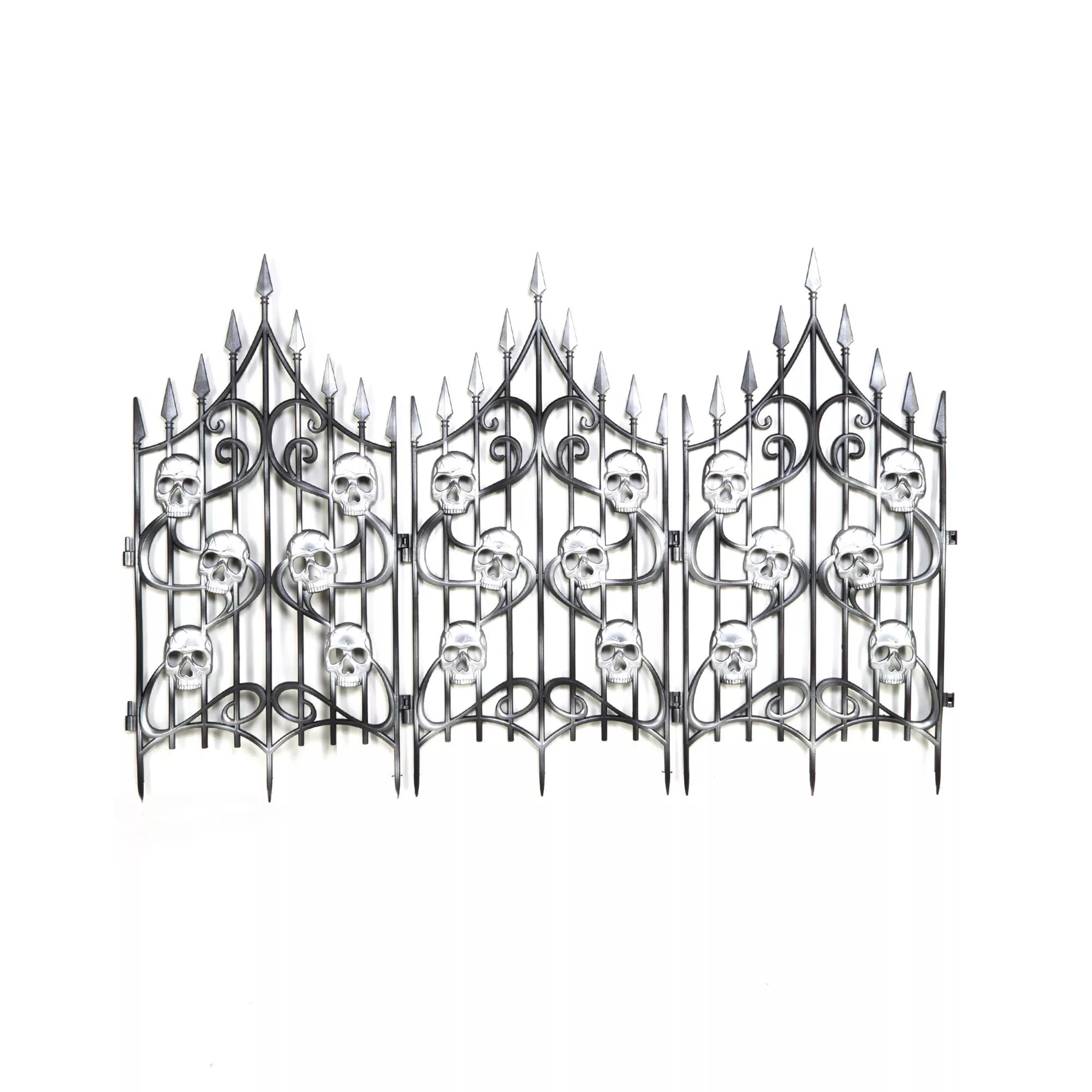 3 Ft Skull Swirl Fence