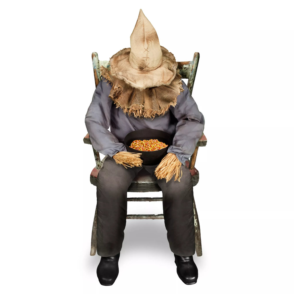 4 Ft 7 In Sitting Scarecrow Animatronic