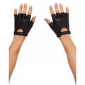 Fingerless Faux Leather Gloves