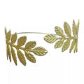 Goldtone Leaf Arm Cuff