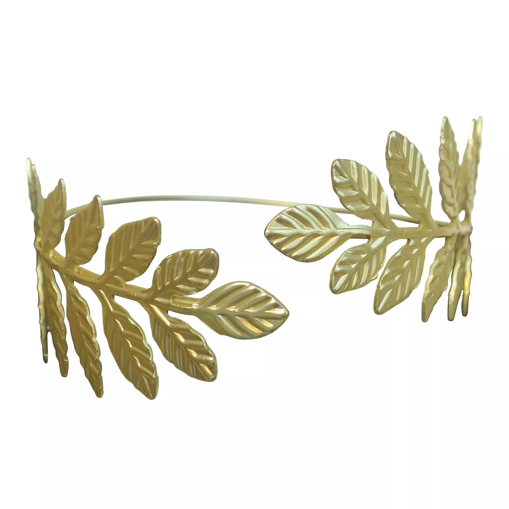 Goldtone Leaf Arm Cuff