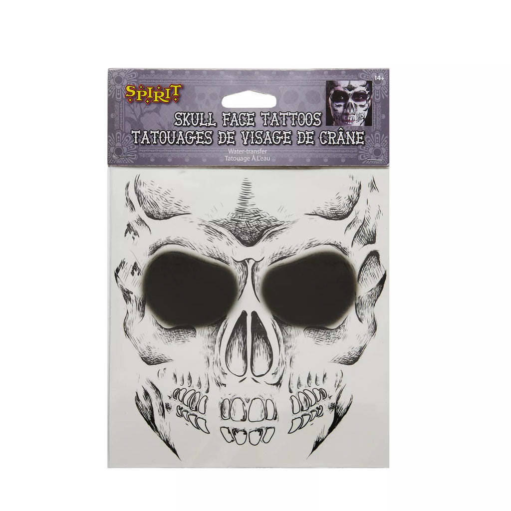 Skeleton Face Tattoo