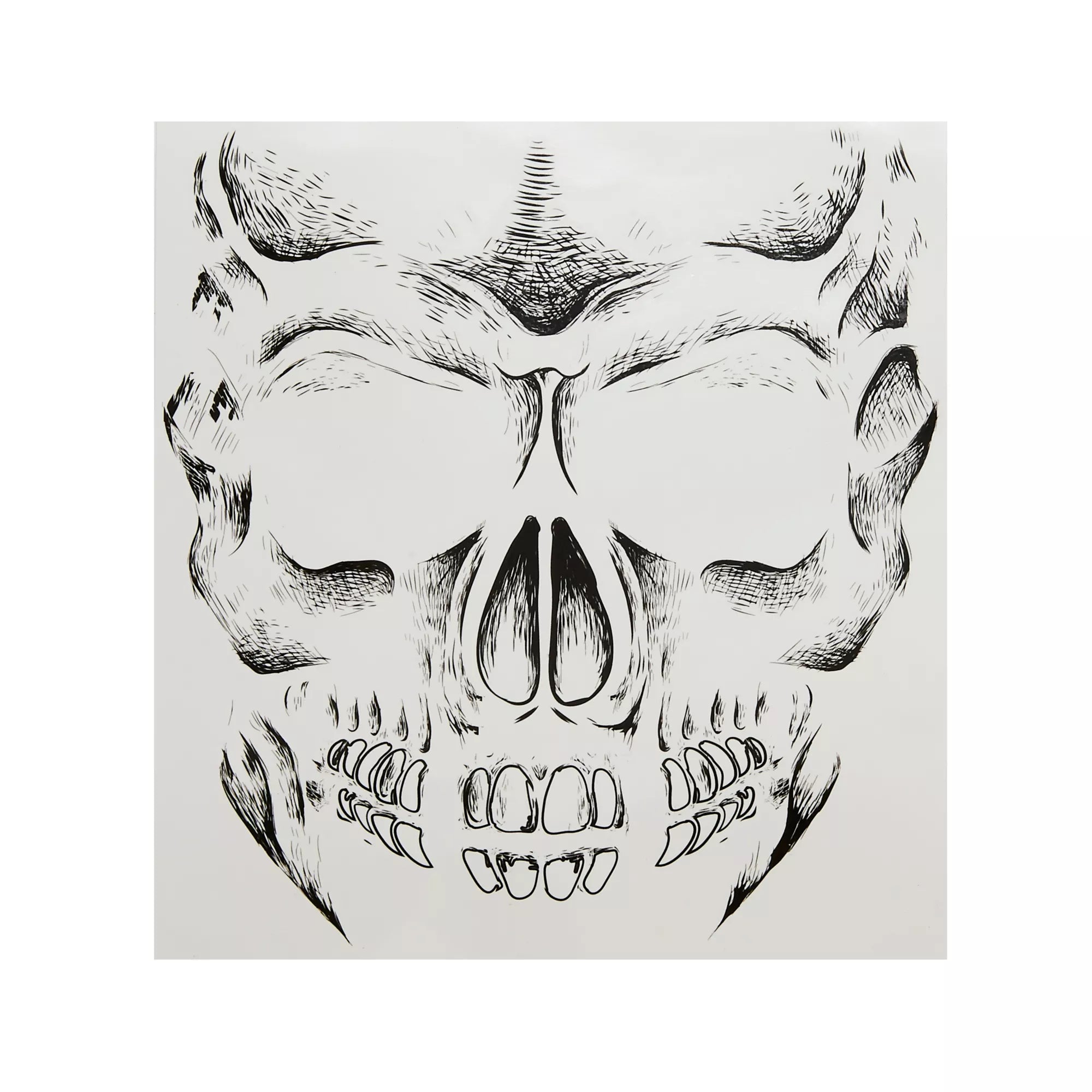 Skeleton Face Tattoo