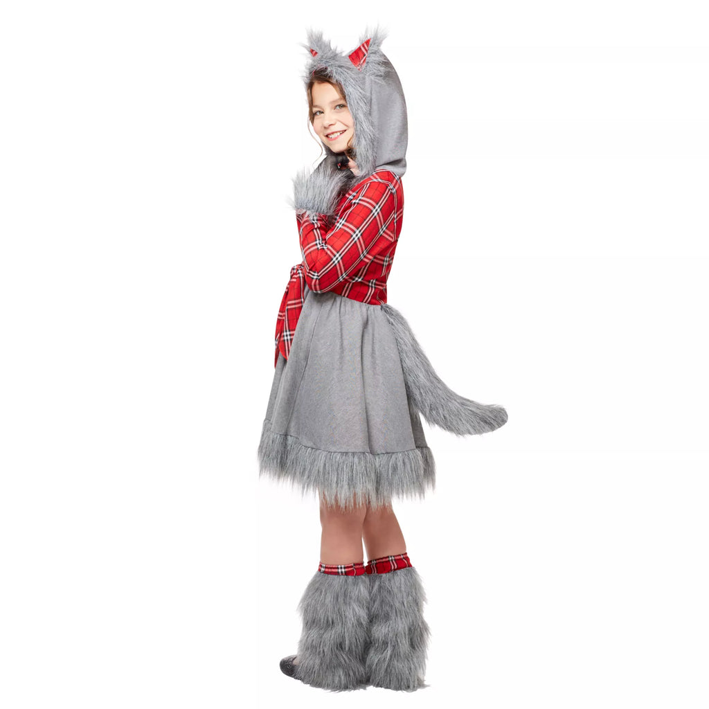 Kids Faux Fur Charming Werewolf Costume