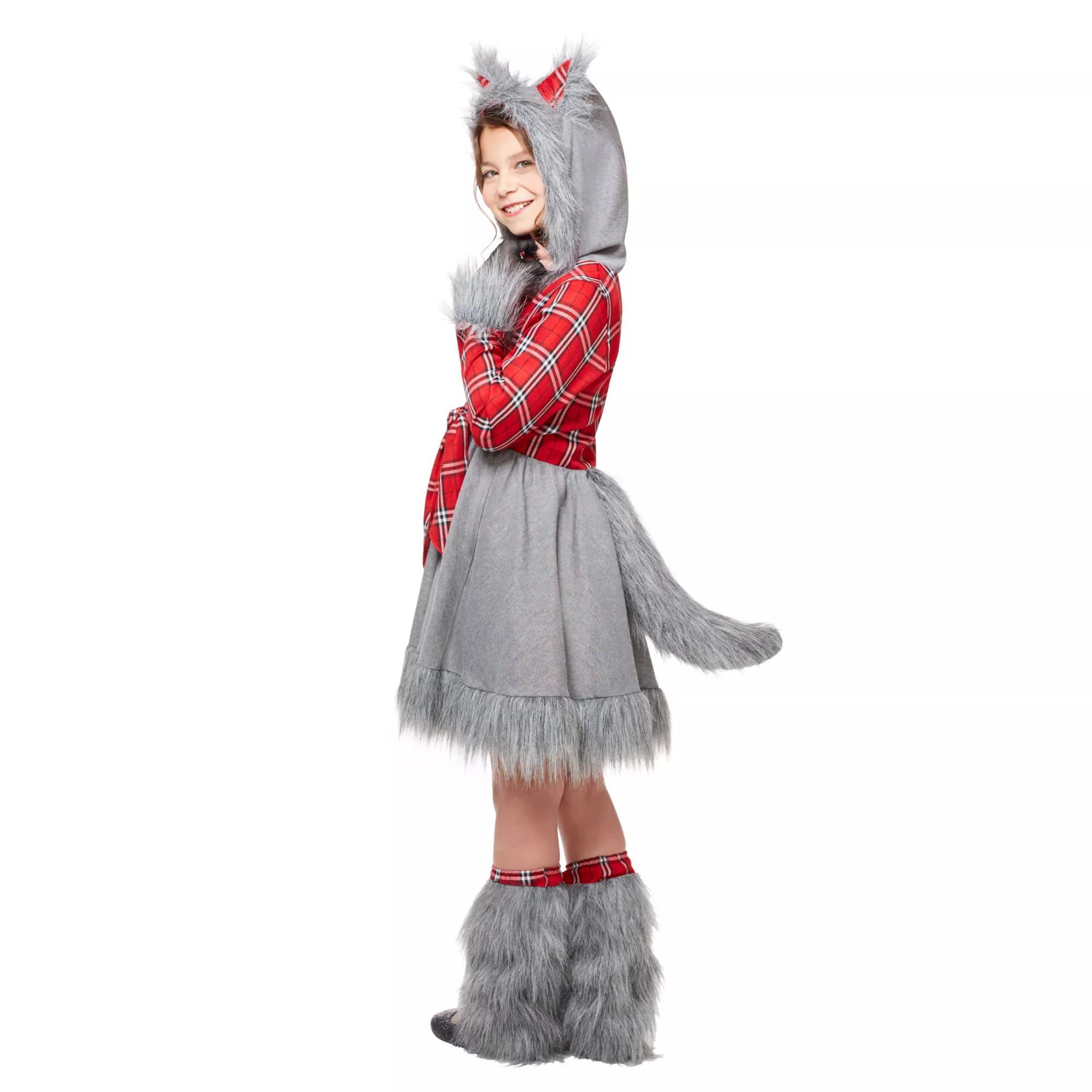 Kids Faux Fur Charming Werewolf Costume