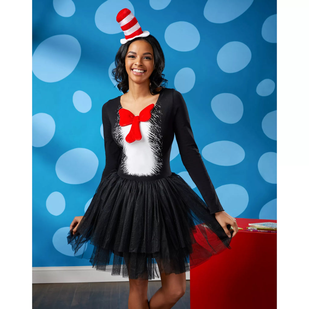 Adult Cat in the Hat Tutu Dress - Dr. Seuss