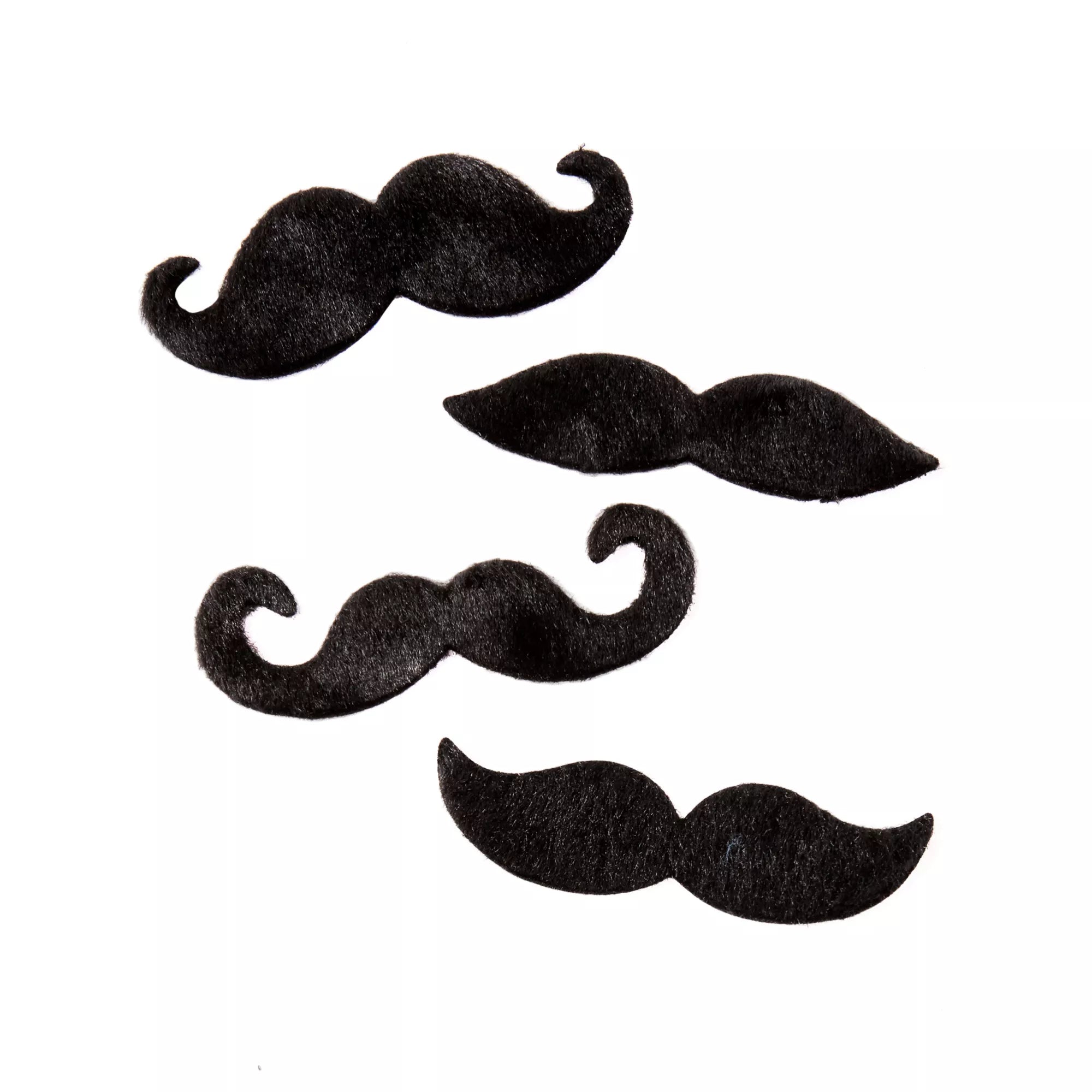 Black Adhesive Mustache 4 Pack
