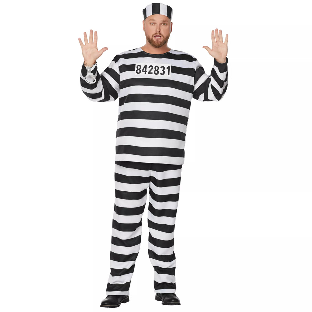 Adult Jailbird Plus Size Costume