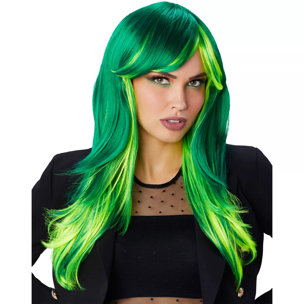 Green Ombre Wig