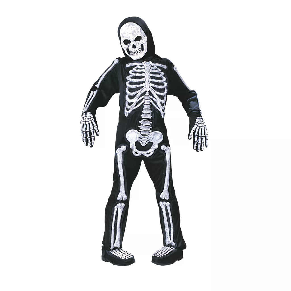 Kids Glow in the Dark Skelebones One Piece Costume