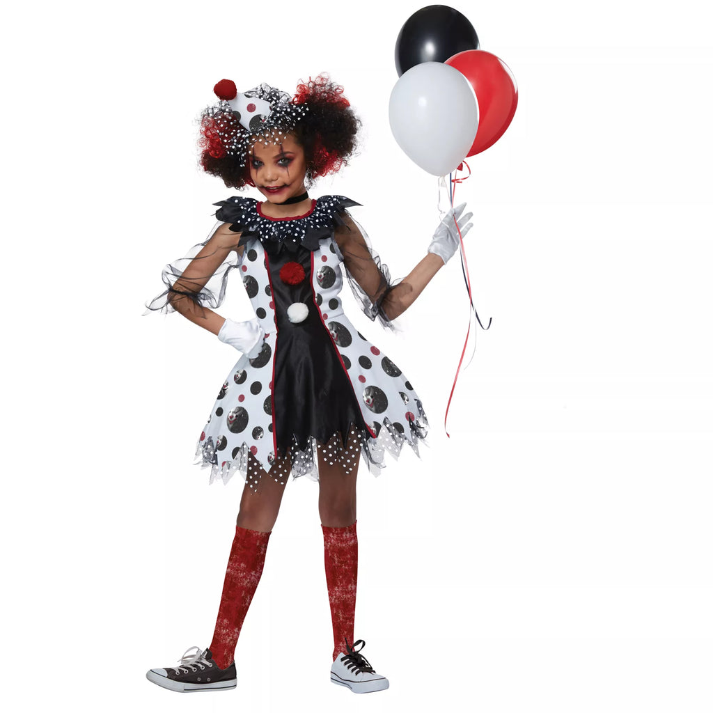 Kids Creepy Clown Costume