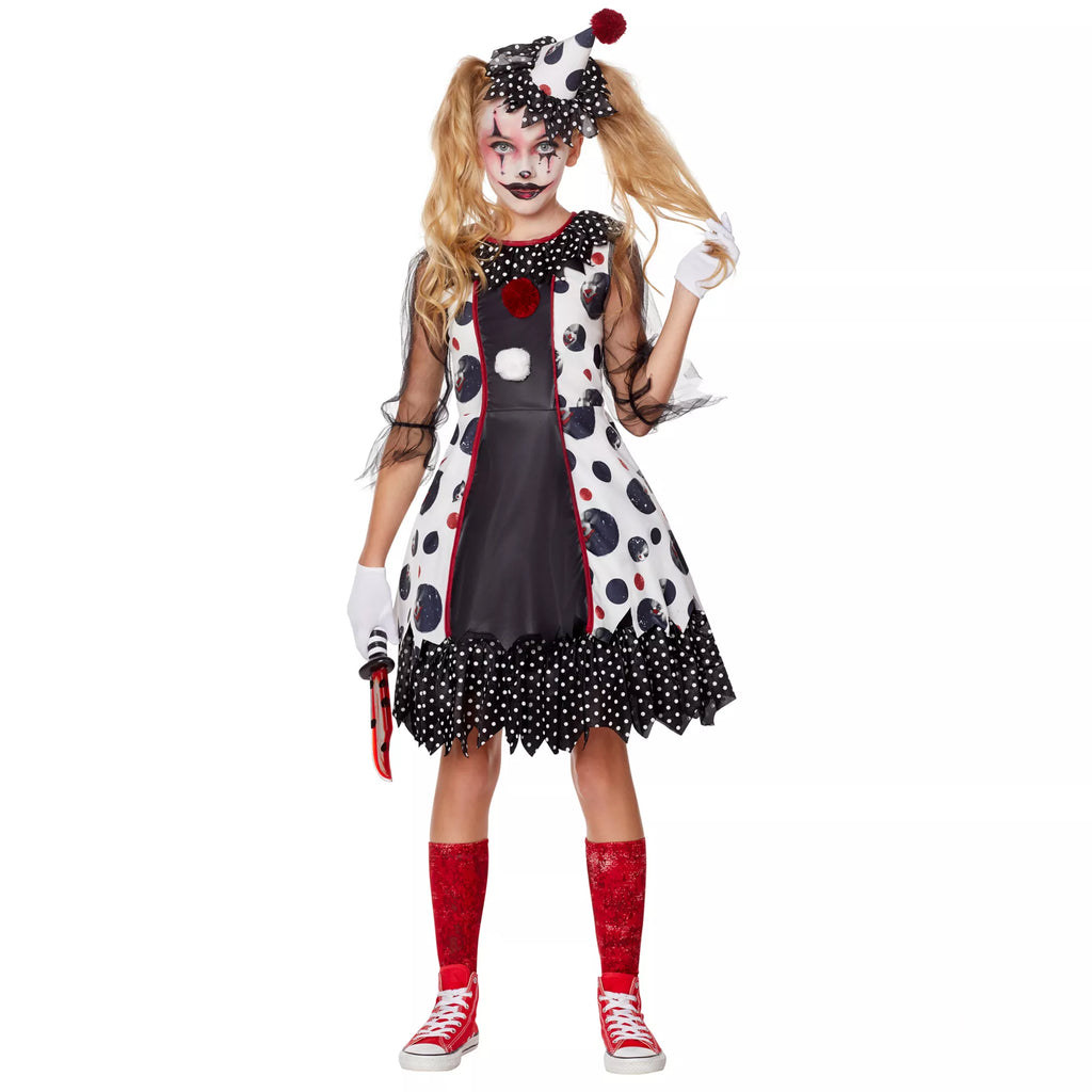 Kids Creepy Clown Costume