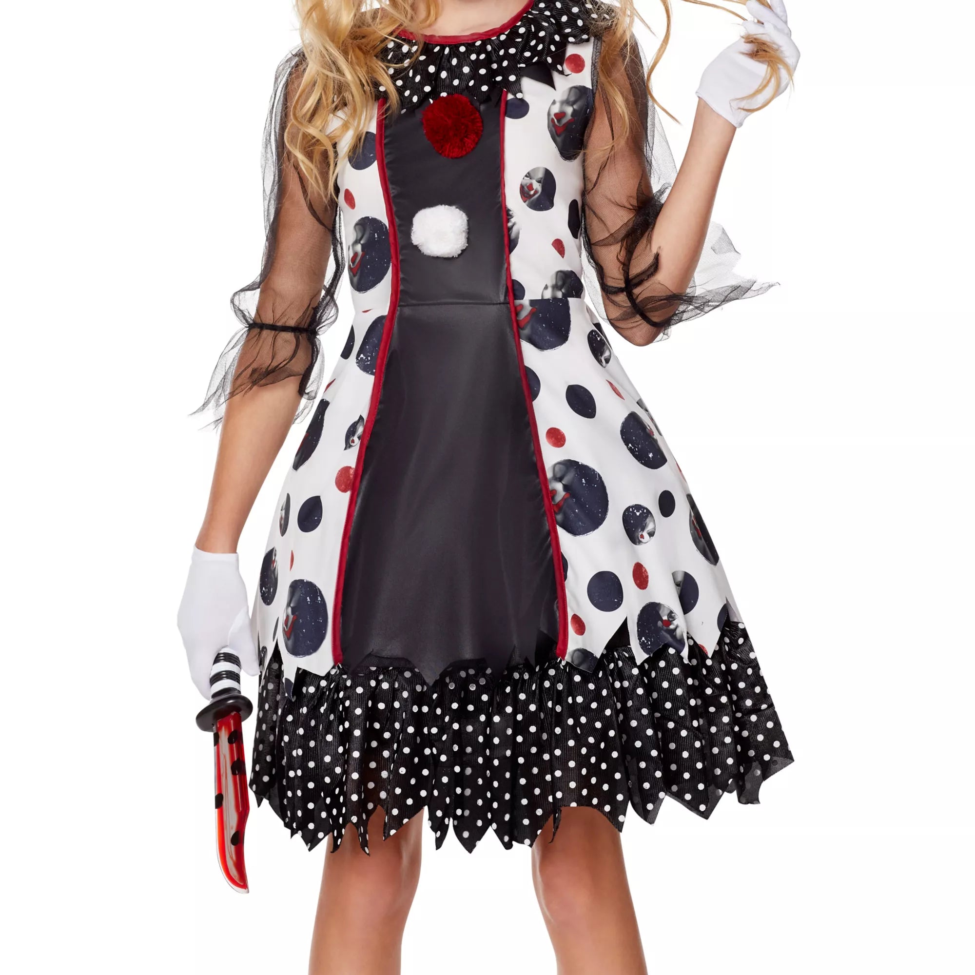 Kids Creepy Clown Costume