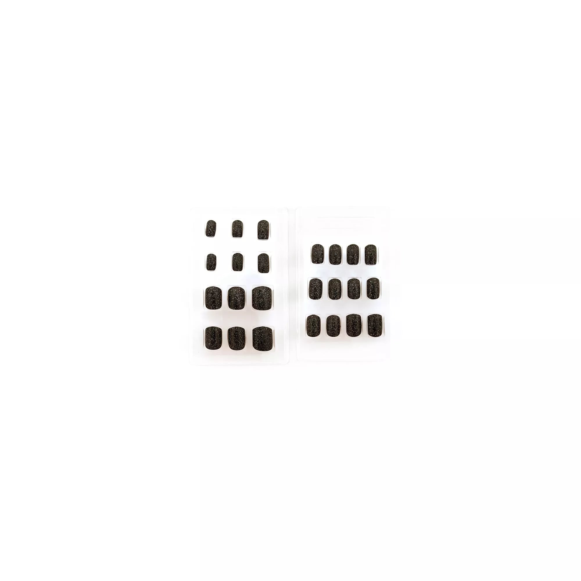 Black Glitter Press-On Nails