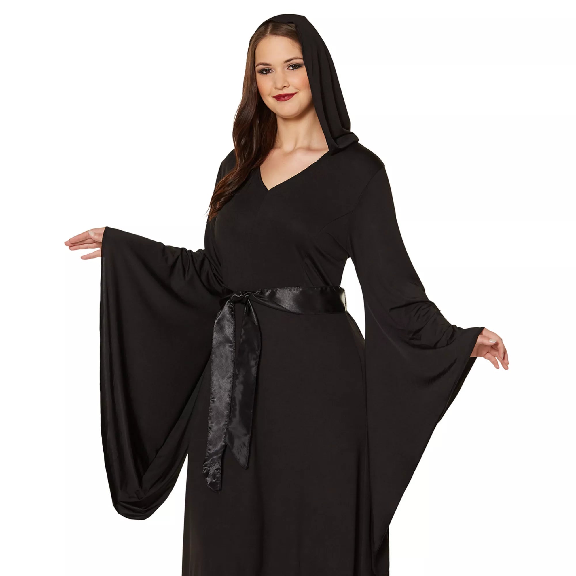 Adult Black Hooded Dress
